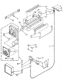 Icemaker parts for Kenmore Refrigerator 106.9708782 (1069708782, 106 9708782) from AppliancePartsPros.com