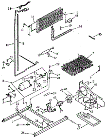 Unit parts for Kenmore Refrigerator 106.9710681 (1069710681, 106 9710681) from AppliancePartsPros.com