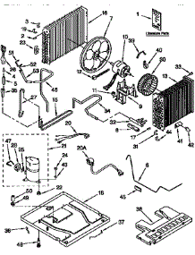 Unit parts for Kenmore Air Conditioner 106.9752570 (1069752570, 106 9752570) from AppliancePartsPros.com