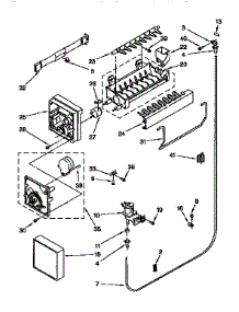 Icemaker parts for Kenmore Refrigerator 106.9759713 (1069759713, 106 9759713) from AppliancePartsPros.com