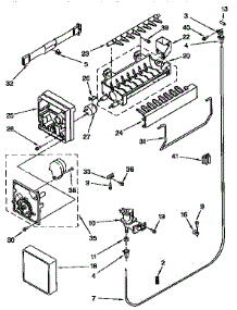 Icemaker parts for Kenmore Refrigerator 106.9759752 (1069759752, 106 9759752) from AppliancePartsPros.com