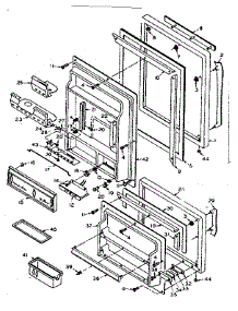 Door Parts parts for Kenmore Refrigerator 106.T16GL (106T16GL, 106 T16GL) from AppliancePartsPros.com