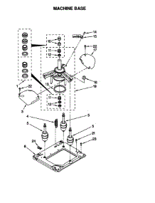 Machine Base parts for Kenmore Washer Dryer Combo 110.088732791 (110088732791, 110 088732791) from AppliancePartsPros.com