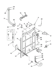 Rear Panel Parts parts for Kenmore Washer 110.15862400 (11015862400, 110 15862400) from AppliancePartsPros.com