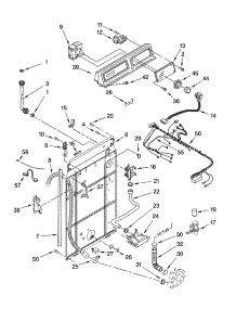 Control And Rear Panel Parts parts for Kenmore Washer 110.16102501 (11016102501, 110 16102501) from AppliancePartsPros.com