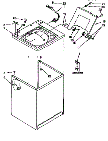 Top And Cabinet parts for Kenmore Washer 110.16202690 (11016202690, 110 16202690) from AppliancePartsPros.com
