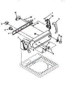 Control Panel parts for Kenmore Washer 110.16512691 (11016512691, 110 16512691) from AppliancePartsPros.com