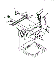 Control Panel parts for Kenmore Washer 110.16512692 (11016512692, 110 16512692) from AppliancePartsPros.com