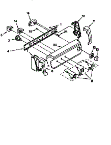 Control Panel parts for Kenmore Washer 110.16602691 (11016602691, 110 16602691) from AppliancePartsPros.com