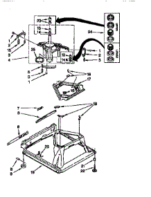 Machine Base parts for Kenmore Washer 110.16602692 (11016602692, 110 16602692) from AppliancePartsPros.com