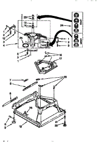 Machine Base parts for Kenmore Washer 110.16611690 (11016611690, 110 16611690) from AppliancePartsPros.com