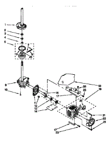 Motor And Pump parts for Kenmore Washer 110.16612691 (11016612691, 110 16612691) from AppliancePartsPros.com