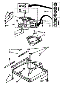 Machine Base parts for Kenmore Washer 110.16612692 (11016612692, 110 16612692) from AppliancePartsPros.com