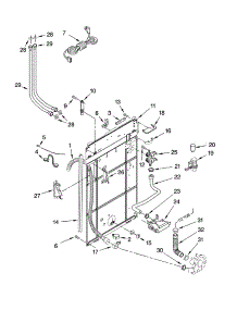 Rear Panel Parts parts for Kenmore Washer 110.16812503 (11016812503, 110 16812503) from AppliancePartsPros.com