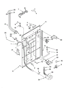 Rear Panel Parts parts for Kenmore Washer 110.16862501 (11016862501, 110 16862501) from AppliancePartsPros.com