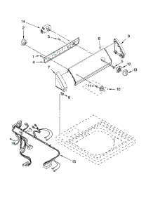 Control Panel Parts parts for Kenmore Washer 110.17122700 (11017122700, 110 17122700) from AppliancePartsPros.com