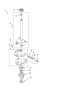 Brake And Drive Tube Parts parts for Kenmore Washer 110.17812600 (11017812600, 110 17812600) from AppliancePartsPros.com