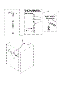 Water System Parts parts for Kenmore Washer Dryer Combo 110.1820296 (1101820296, 110 1820296) from AppliancePartsPros.com