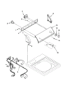 Control Panel Parts parts for Kenmore Washer 110.18212701 (11018212701, 110 18212701) from AppliancePartsPros.com