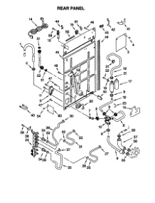 Rear Panel parts for Kenmore Washer 110.20052991 (11020052991, 110 20052991) from AppliancePartsPros.com