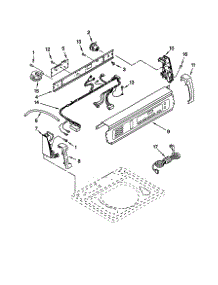Control Panel parts for Kenmore Washer 110.20056992 (11020056992, 110 20056992) from AppliancePartsPros.com