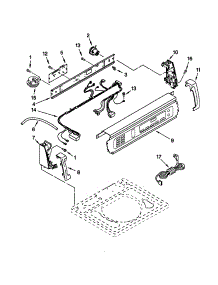 Control Panel parts for Kenmore Washer 110.20056993 (11020056993, 110 20056993) from AppliancePartsPros.com