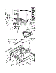 Machine Base parts for Kenmore Washer 110.20056993 (11020056993, 110 20056993) from AppliancePartsPros.com