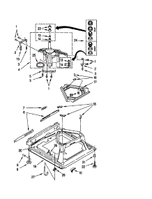 Machine Base parts for Kenmore Washer 110.20056994 (11020056994, 110 20056994) from AppliancePartsPros.com
