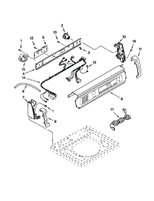 Control Panel parts for Kenmore Washer 110.20072993 (11020072993, 110 20072993) from AppliancePartsPros.com