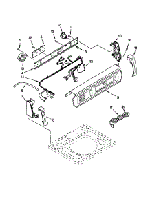 Control Panel parts for Kenmore Washer 110.20097992 (11020097992, 110 20097992) from AppliancePartsPros.com
