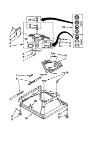 Machine Base parts for Kenmore Washer 110.20432990 (11020432990, 110 20432990) from AppliancePartsPros.com