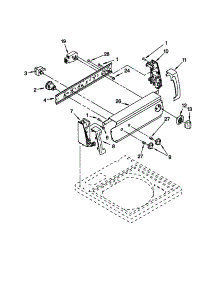 Control Panel parts for Kenmore Washer 110.20602990 (11020602990, 110 20602990) from AppliancePartsPros.com