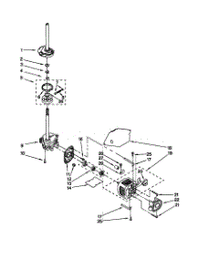 Brake / Clutch / Gearcase / Motor / Pump parts for Kenmore Washer 110.20602991 (11020602991, 110 20602991) from AppliancePartsPros.com