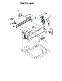 Control Panel parts for Kenmore Washer 110.20612991 (11020612991, 110 20612991) from AppliancePartsPros.com