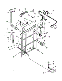 Rear Panel parts for Kenmore Washer 110.20632990 (11020632990, 110 20632990) from AppliancePartsPros.com