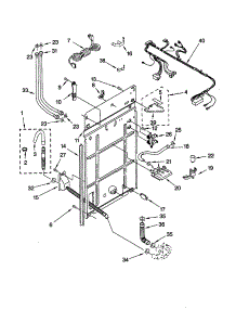 Rear Panel parts for Kenmore Washer 110.20642991 (11020642991, 110 20642991) from AppliancePartsPros.com