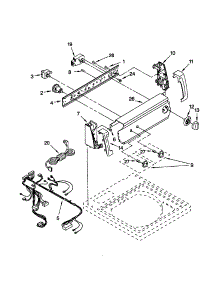 Control Panel parts for Kenmore Washer 110.20692001 (11020692001, 110 20692001) from AppliancePartsPros.com