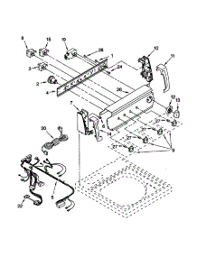Control Panel parts for Kenmore Washer 110.20854990 (11020854990, 110 20854990) from AppliancePartsPros.com