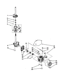 Brake / Clutch / Gearcase / Motor / Pump parts for Kenmore Washer 110.20872990 (11020872990, 110 20872990) from AppliancePartsPros.com