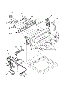 Control Panel parts for Kenmore Washer 110.20942994 (11020942994, 110 20942994) from AppliancePartsPros.com