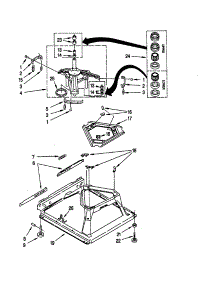 Machine Base parts for Kenmore Washer 110.20952991 (11020952991, 110 20952991) from AppliancePartsPros.com