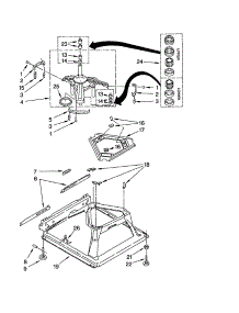 Machine Base parts for Kenmore Washer 110.20956994 (11020956994, 110 20956994) from AppliancePartsPros.com