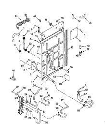Rear Panel parts for Kenmore Washer 110.20972993 (11020972993, 110 20972993) from AppliancePartsPros.com