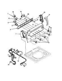 Control Panel parts for Kenmore Washer 110.20992990 (11020992990, 110 20992990) from AppliancePartsPros.com