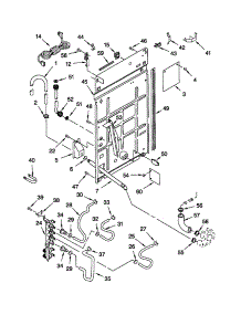 Rear Panel parts for Kenmore Washer 110.20992992 (11020992992, 110 20992992) from AppliancePartsPros.com