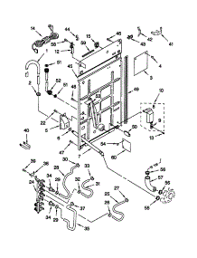 Rear Panel parts for Kenmore Washer 110.20996991 (11020996991, 110 20996991) from AppliancePartsPros.com