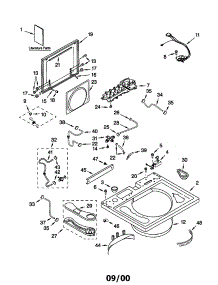 Top And Lid parts for Kenmore Washer 110.21062000 (11021062000, 110 21062000) from AppliancePartsPros.com