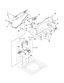 Controls And Water Inlet Parts parts for Kenmore Washer 110.21182010 (11021182010, 110 21182010) from AppliancePartsPros.com