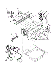 Control Panel parts for Kenmore Washer 110.21892000 (11021892000, 110 21892000) from AppliancePartsPros.com