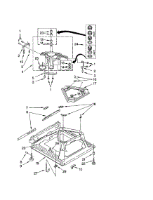 Machine Base parts for Kenmore Washer 110.22036101 (11022036101, 110 22036101) from AppliancePartsPros.com